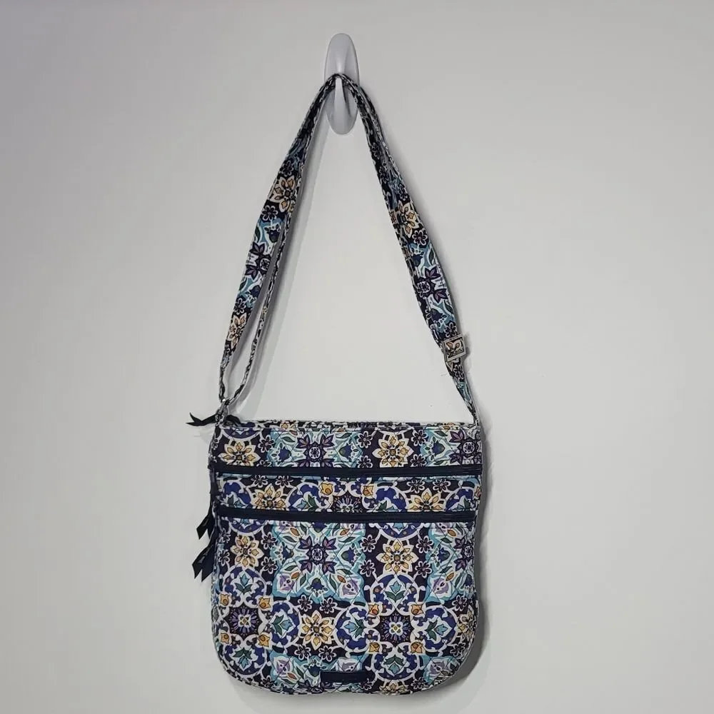 Vera Bradley Blue, Black & Purple Floral Shoulder Bag - Picture 8 of 8